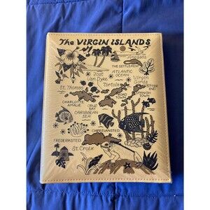 THE VIRGIN ISLANDS MAP EMBOSSED PHOTO ALBUM New Factory Sealed Up To 200 4x6